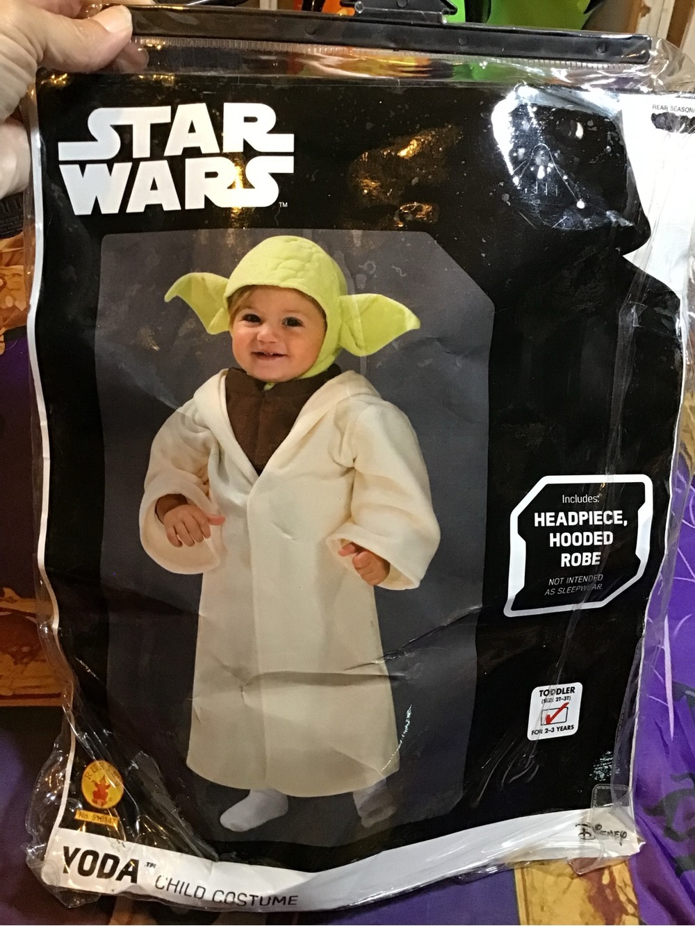 Star Wars yoda toddler costume 2t-3t